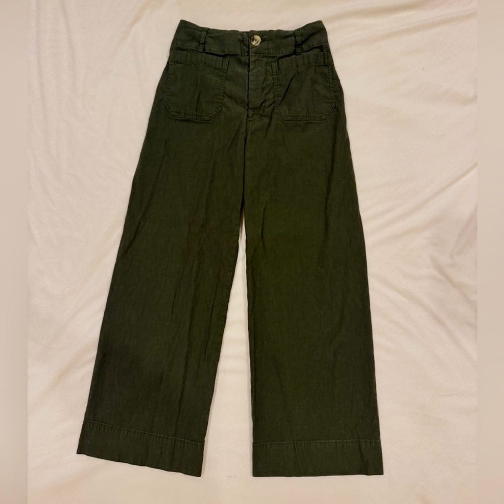 Anthropologie Maeve Olive Trousers